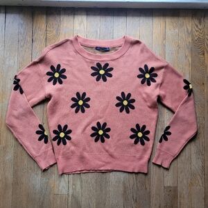 Cute Junior's Floral Sweater Top 🌼